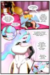  absurd_res anthro bulge butt equid equine female friendship_is_magic gynomorph hi_res horn intersex mammal mature_female my_little_pony princess_celestia_(mlp) pterippus saurian_(artist) text windy_whistles_(mlp) winged_unicorn wings 