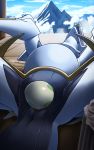  2019 arceus detailed_background egg female hi_res katahane3 legendary_pok&eacute;mon lying nintendo on_back oviposition pok&eacute;mon pok&eacute;mon_(species) solo video_games 