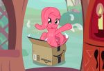  absurd_res amy_zon_(oc) badumsquish bodily_fluids box door equid equine fan_character fangs female hi_res horse hybrid mammal mimic my_little_pony pony saliva solo 