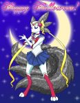  3_tails alien cosplay digitigrade female halloween hi_res holidays looking_at_viewer lunari_(pogostix) moon multi_tail pogostix sailor_fuku sailor_moon_(series) silivar star starry_background 