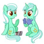  1:1 clothing cutie_mark duo earth_pony equid equine feathered_wings feathers female feral footwear friendship_is_magic fur gloves hair handwear hi_res horn horse lyra_heartstrings_(mlp) mammal my_little_pony pony pterippus shoes skyra_(mlp) thecheeseburger unicorn wings 