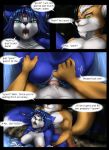  2019 all_fours anal anal_fingering anthro areola balls breasts butt canid canine comic doggystyle duo erection eyes_closed female fingering fox fox_mccloud from_behind_position hi_res krystal male male/female male_penetrating mammal moltsi navel nintendo nipples nude penetration penis sex star_fox vaginal vaginal_penetration video_games 