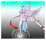  absurd_res crushtar dancing female hi_res hippogrifo hooves my_little_pony pussy silver_stream solo wings 