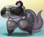  anthro areola big_breasts big_butt breasts butt camel_toe cleavage clothed clothing female huge_breasts huge_butt hyper hyper_breasts hyper_butt lizard overweight reptile scalie solo thick_thighs vdisco wide_hips 