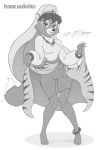  2019 anthro breasts canid canine clothing dipstick_tail disney female fox fur hair lotta_lamour mammal multicolored_tail panties panties_around_legs panties_down pussy scificat solo talespin underwear 