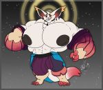  balls big_balls big_muscles bulge clothed clothing collar earpiece fangs gris_(yordle) huge_balls huge_muscles hyper hyper_balls hyper_bulge hyper_muscles hyper_nipples hyper_penis kokoro-doll league_of_legends male muscular nipples penis riot_games smile super_mode topless video_games yordle 