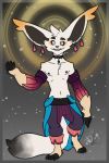  belt clothed clothing earpiece fangs gris_(yordle) kokoro-doll league_of_legends male nipples riot_games shirtless_sleeves smile topless video_games yordle 
