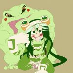  amphibian anime asui_tsuyu bestiality blush bodily_fluids breasts clothed clothed_sex clothing cum cum_inside drooling female female_on_feral feral frog frog_girl genital_fluids green_hair hair hat headgear headwear hi_res human humanoid interspecies leotard long_hair long_tongue looking_at_viewer male male/female male_penetrating mammal my_hero_academia open_mouth penetration penis pussy saliva sex simple_background student tongue torn_clothing vaginal vaginal_penetration 