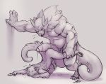  2017 5_fingers anthro anthro_on_anthro arm_support balls belly bento_(character) big_balls big_dom_small_sub big_muscles binturong biped bodily_fluids digital_drawing_(artwork) digital_media_(artwork) domination duo erection fingers fluffy fur genital_fluids greyscale hot_dogging huge_balls huge_muscles humanoid_penis hyper hyper_balls hyper_penis imminent_sex larger_male male male/male male_domination mammal manly monochrome musclegut muscular muscular_male nude partially_retracted_foreskin penis penis_size_difference precum sex signature size_difference slightly_chubby smaller_male snout soft_shading standing suck_mcjones toes uncut upside_down vein viverrid 
