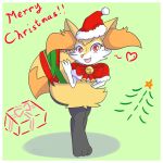  &lt;3 1:1 2019 3_fingers 3_toes anthro bell black_body black_fur braixen candy candy_cane canid canine christmas christmas_present christmas_star christmas_tree clothed clothing costume cute_fangs digital_media_(artwork) dipstick_tail eyebrows eyelashes fan_character fangs female fingers food fortuna_(unknownlifeform) full-length_portrait fur gesture green_background hat headgear headwear heart_nose hi_res holidays inner_ear_fluff jingle_bell looking_at_viewer mammal multicolored_tail neck_bow nintendo open_mouth orange_body orange_fur pok&eacute;mon pok&eacute;mon_(species) portrait red_eyes santa_costume santa_hat shadow simple_background solo standing stick toes tree tuft unknownlifeform video_games waving white_body white_fur yellow_body yellow_fur 