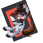  1:1 brown_hair card clothing earth_pony equid equine eyewear facial_hair fan_character feral fur glasses grey_body grey_fur hair hat headgear headwear hooves horse male mammal mustache my_little_pony playing_card pony solo thenornonthego 