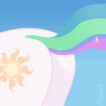  1:1 animated arareroll butt cutie_mark equid equine feral friendship_is_magic low_res mammal multicolored_tail my_little_pony princess_celestia_(mlp) 