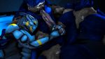  16:9 2019 3d_(artwork) alien alive_(artist) ball_fondling balls big_penis blue_eyes cuddling digital_media_(artwork) duo erection fondling hi_res humanoid krogan male male/male mass_effect nude penis source_filmmaker turian video_games 