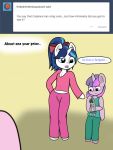  anthro ask_bottom_armor bow dialogue equid friendship_is_magic horn lefthighkick mammal my_little_pony shining_armor_(mlp) sibling twilight_sparkle_(mlp) unicorn 