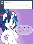  anthro ask_blog ask_bottom_armor bow dialogue equid friendship_is_magic horn lefthighkick mammal my_little_pony shining_armor_(mlp) solo unicorn 