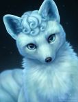  2018 alolan_vulpix black_nose chiakiro feral fur looking_at_viewer nintendo pok&eacute;mon pok&eacute;mon_(species) regional_variant solo video_games 