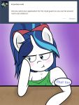  anthro ask_blog ask_bottom_armor bow dialogue equid friendship_is_magic horn lefthighkick mammal my_little_pony shining_armor_(mlp) solo unicorn 