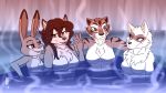  2019 alopex anthro bath bathing breasts canid canine carmelita_fox chest_tuft dialogue disney dreamworks featureless_breasts felid female fox group hair heresy_(artist) hot_spring judy_hopps kung_fu_panda lagomorph leporid long_hair mammal master_tigress monochrome nude open_mouth pantherine rabbit sketch sly_cooper_(series) sony_corporation sony_interactive_entertainment steam stripes sucker_punch_productions teenage_mutant_ninja_turtles tiger tuft video_games warpaint water wet zootopia 