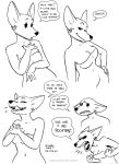  anthro breasts comic dialogue ear_piercing ear_ring english_text featureless_breasts female kangaroo kangy_(tegerio) licking licking_lips macropod mammal marsupial nude piercing pouch_(anatomy) solo tegerio text tongue tongue_out 