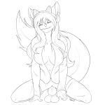  1:1 2018 anthro big_breasts biped bodily_fluids bottomless breasts canid canine clothed clothing dildo dildo_sitting eyes_closed female fox genital_fluids happy headphones hi_res kneeling knot knotted_dildo mammal masturbation nipple_outline penetration pussy_juice sex_toy skipsy smile solo spread_legs spreading toying_self vaginal vaginal_masturbation vaginal_penetration 