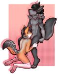  2019 anthro anthro_on_anthro balls black-backed_jackal blush butt cam-wolf_(character) canid canine canis deep_throat embarrassed erection fellatio hand_on_head jack-jackal_(character) jackal licking male male/male male_penetrated male_penetrating male_penetrating_male mammal moan oral oral_penetration penetration penile penis penis_lick presenting presenting_hindquarters raised_tail scarlet-frost sex tongue tongue_out wolf 