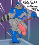  balls big_balls big_muscles big_penis clothing hat headgear headwear huge_balls huge_muscles huge_penis humanoid_penis hyper hyper_muscles hyper_penis male mammal mask muscular muscular_male penis procyonid raccoon sly_cooper sly_cooper_(series) solo somniumfox sony_corporation sony_interactive_entertainment speech_bubble sucker_punch_productions video_games 