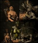  3d_(artwork) 4k absurd_res anthro anthrofied argonian armor bethesda_softworks big_breasts blonde_hair blue_eyes bodily_fluids breasts cavern clothing cowgirl_position cum cum_in_pussy cum_inside cum_on_penis digital_media_(artwork) female fox_whisper85 gauntlets genital_fluids gloves hair handjob handwear headgear helmet hi_res horn human human_on_anthro interspecies kissing larger_female lizard male male/female mammal muscular muscular_male on_top orgasm penetration penile penis pussy reach_around reptile scalie sex size_difference skyrim smaller_male source_filmmaker the_elder_scrolls tongue vaginal vaginal_penetration video_games 