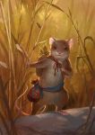  2019 anthro day detailed_background digital_media_(artwork) male mammal mouse murid murine outside rodent sandara solo standing whiskers 