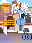  ambulance anthro ask_bottom_armor dialogue equid equine lefthighkick mammal pterippus text wings 