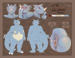  2019 angry anthro anthrofied anus big_breasts big_butt blush breasts butt claws curvy_figure eyes_closed female half-closed_eyes horn laugh mature_female model_sheet narrowed_eyes nintendo nipples nude pig_(artist) pok&eacute;mon pok&eacute;mon_(species) presenting presenting_hindquarters pussy red_eyes rhydon slightly_chubby smile solo spreading thick_thighs video_games voluptuous wide_hips 