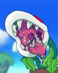  aerithsnakey ambiguous_gender bodily_fluids drooling first_person_view flora_fauna imminent_vore mario_bros mouth_shot nintendo piranha_plant plant saliva throat uvula video_games vore 