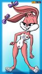  anthro babs_bunny breasts female fur hair_bows hentai_boy lagomorph leporid mammal nude pink_body pink_fur pussy rabbit tiny_toon_adventures warner_brothers 