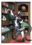  book bookshelf bulge clothed clothing comic crossdressing dusting feather_duster furniture girly hidden_sex_toy maid_uniform male nintendo noivern pawsmasher penis_outline pok&eacute;ball pok&eacute;mon pok&eacute;mon_(species) shelves uniform video_games 