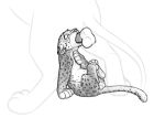  2016 animal_genitalia balls big_dom_small_sub bodily_fluids cub duo faceless_male felid fellatio feral feral_on_feral fully_sheathed hi_res leopard lion male male/male mammal meowz monochrome oral pantherine penile penis sex sheath simple_background size_difference sketch solo_focus tears the_giant_hamster white_background young 