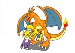  anthro anthro_on_feral bestiality canine charizard digimon duo female feral fox interspecies male mammal nintendo penetration penis plain_background pok&#233;mon pokemon renamon straight unknown_artist vaginal vaginal_penetration video_games white_background 