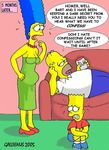  bart_simpson comic gallienus homer_simpson marge_simpson the_simpsons 