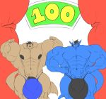  balls big_balls big_muscles bulge canid canine canis dragon flexing huge_balls huge_muscles hyper hyper_balls hyper_bulge hyper_muscles hyper_penis looking_at_viewer male mammal milestone_celebration muscledragonwolf muscular nipples penis sachiel_666 vein wolf 