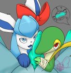  &lt;3 &lt;3_eyes 2019 alan_the_vaporeon ambiguous_gender amphibian animal_genitalia animal_penis anthro blue_body blue_eyes blue_fur blush bodily_fluids canid canine digital_media_(artwork) eeveelution erection fan_character female feral fur genital_fluids glaceon glacy_the_glaceon_(miu_vamcat) group hi_res hybrid interspecies knot lagomorph leporid licking looking_pleasured male male/female male/male mammal marine miu_vamcat nintendo nude open_mouth oral oscar_the_snivy paws penile penis penis_lick pok&eacute;mon pok&eacute;mon_(species) pok&eacute;philia precum rabbit red_eyes ribbons sex simple_background smile snivy tongue tongue_out vaporeon video_games 
