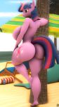  3d_(artwork) anthro big_breasts big_butt breasts butt digital_media_(artwork) female friendship_is_magic hi_res huge_butt my_little_pony solo source_filmmaker symm twilight_sparkle_(mlp) 