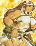  anthro big_breasts breasts clothed clothing female guzu_kuo mammal muscular muscular_female 
