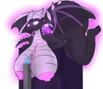  alpha_channel ambiguous_gender anthro big_breasts black_body black_scales breasts dragon ender_dragon eyelashes female horn huge_breasts human lightningfire12 lying macro mammal minecraft nipples purple_eyes scales simple_background size_difference spikes thick_tail thick_thighs transparent_background video_games 