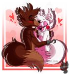  &lt;3 amanddica animatronic anthro blush canid canine cuddling duo eyes_closed female five_nights_at_freddy&#039;s five_nights_at_freddy&#039;s_2 fox foxy_(fnaf) funtime_foxy_(fnaf) hook machine male male/female mammal mangle_(fnaf) navel nude robot romantic_couple video_games 