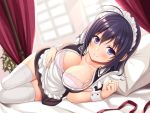  bra cleavage maid open_shirt thighhighs utsurogi_akira 