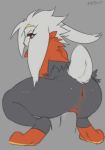  anthro anus female fur lagomorph mammal napdust nintendo penetration pok&eacute;mon pok&eacute;mon_(species) pussy raboot red_eyes solo vaginal vaginal_penetration video_games white_body white_fur 