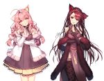  aile_(crossroads) animal_ears stockings tagme thighhighs 