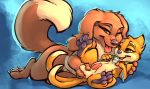  2020 ball_fondling balls buizel canid canine carrot_(artist) claws duo female feral fondling kazzypoof_(character) male male/female mammal nintendo pawpads penis pok&eacute;mon pok&eacute;mon_(species) toe_claws tongue tongue_out video_games 