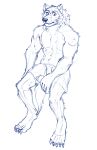  beastars canid canine canis claws clothed clothing furfzilla legoshi_(beastars) male mammal muscular muscular_male swimwear topless wolf 