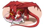  2019 anthro anthro_on_feral bestiality dragon duo erection fellatio feral fur furred_dragon icy-marth knot kobold male male/male nude oral penile penis scalie sex tongue wings 