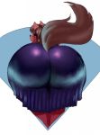  big_butt butt canid canine clothed clothing female huge_butt mammal mrlusty raised_tail 