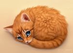  2019 ambiguous_gender blue_eyes chiakiro domestic_cat felid feline felis fur mammal orange_body orange_fur solo whiskers 